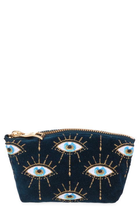 Mystical Eye Velvet Coin Pouch