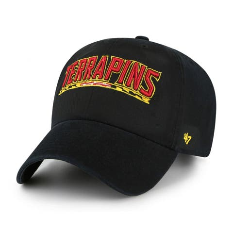 Men's '47 Black Maryland Terrapins Clean Up Adjustable Hat