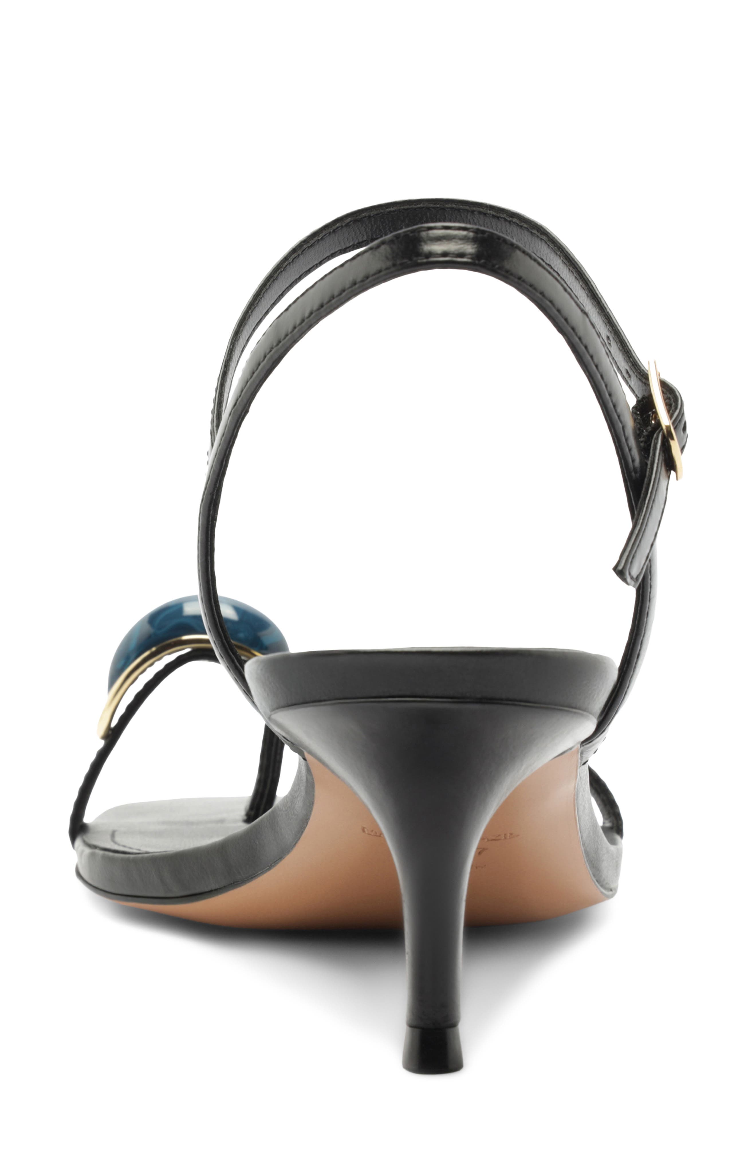 Arezzo Sofia Ankle Strap Sandal, Alternate, color, Black