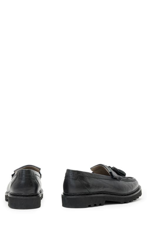 Allsaints Skiff Tassel Loafer In Animal Print
