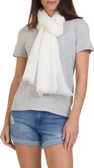 Bruno Magli Solid Fringe Scarf