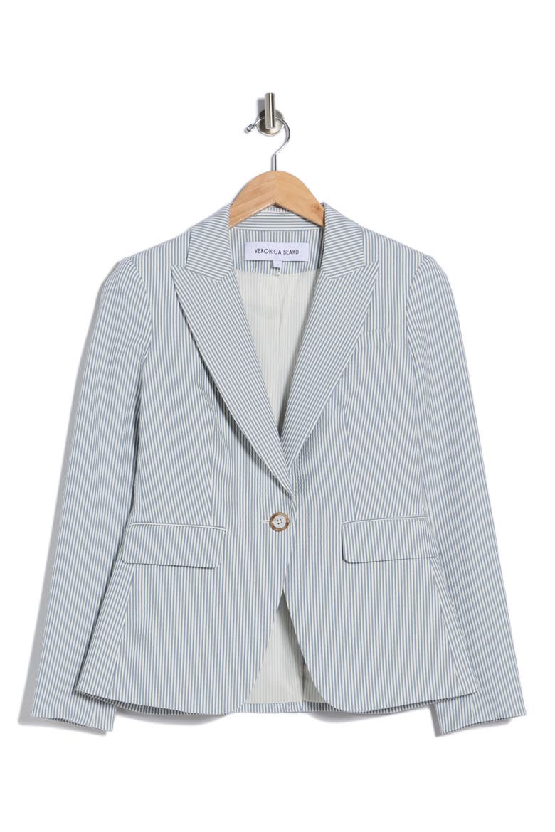 Cutaway Dickey Jacket, Alternate, color, BLUE/WHITE