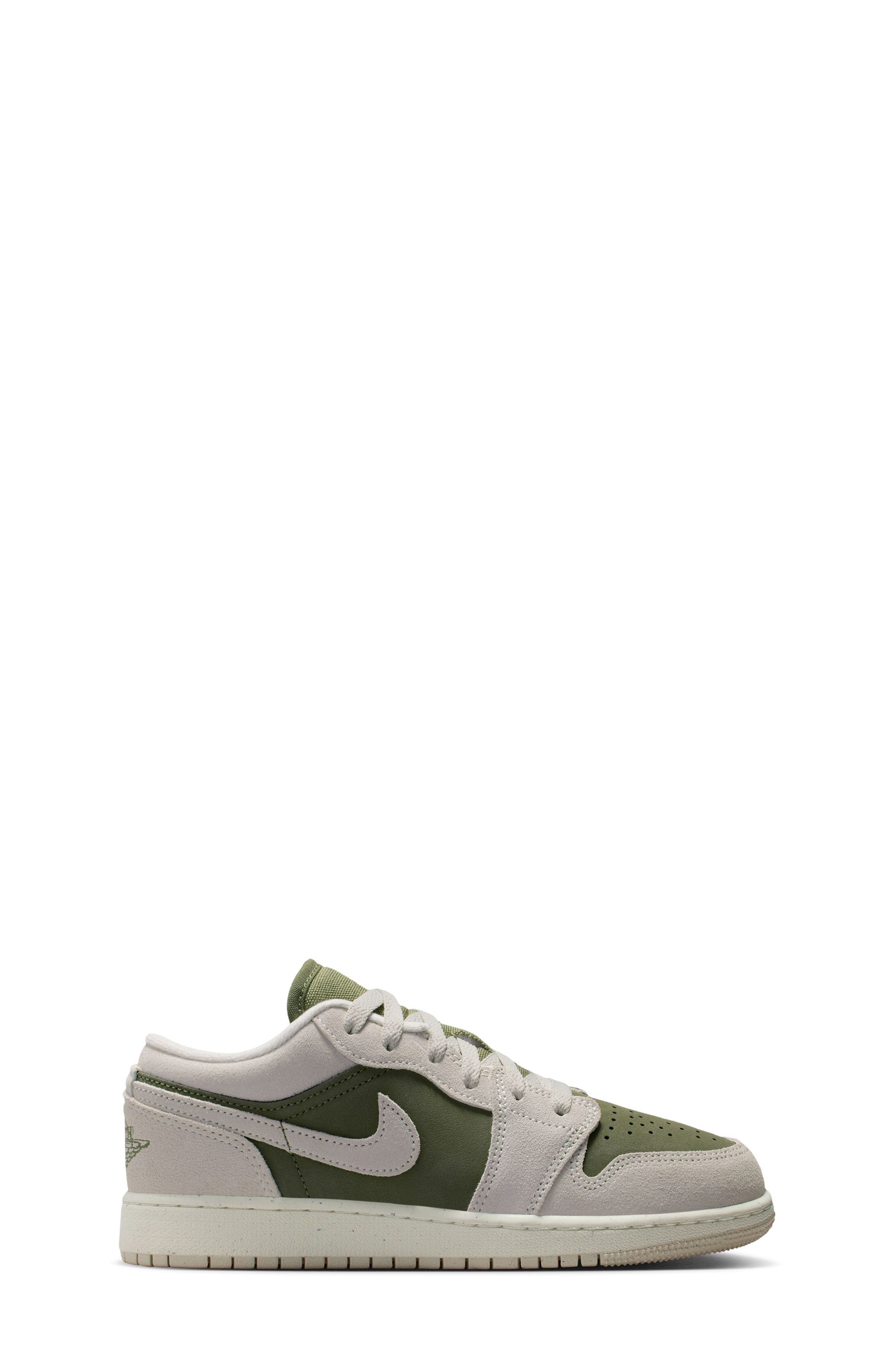 Nike Air Jordan 1 Low Sneaker, Alternate, color, 201 Mdoliv/Ltowbr