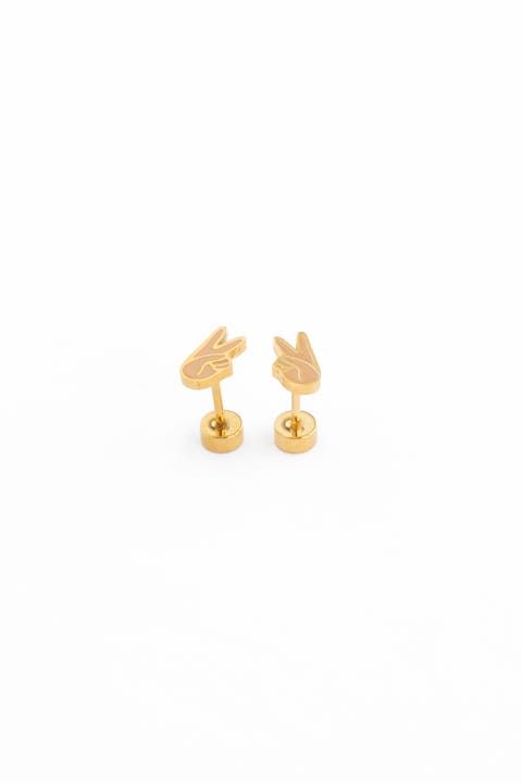 Peace Stud Earrings