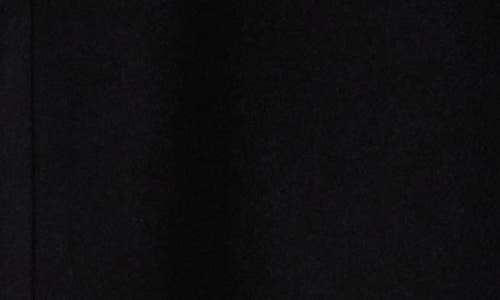 Theory Peak Lapel Recycled Wool Blend Coat In Black
