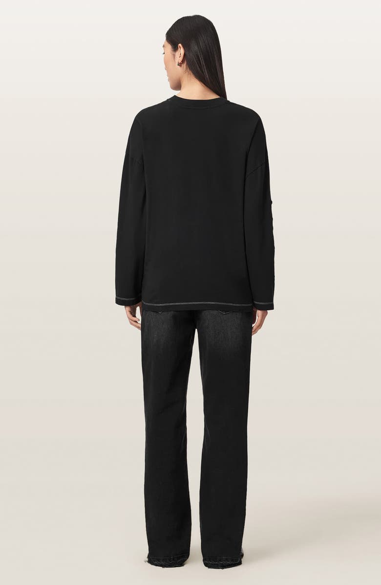 AllSaints Fable Bootcut Jeans, Alternate, color, Washed Black