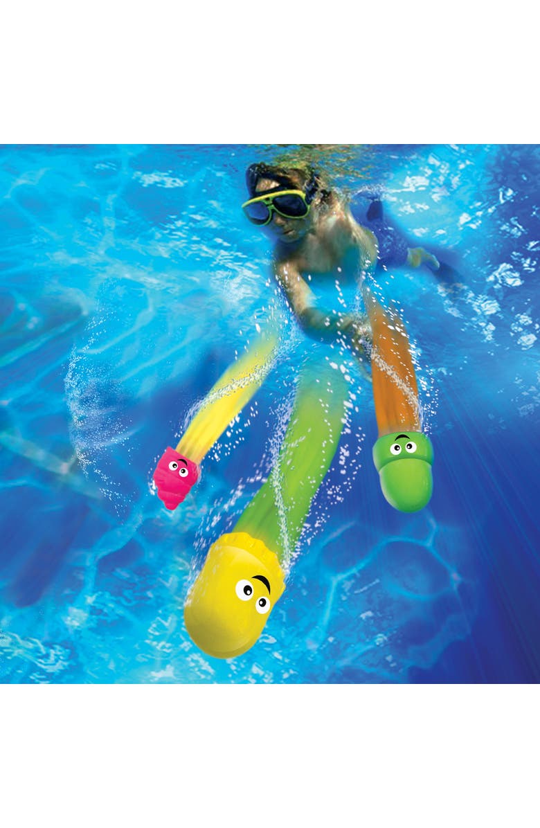 Banzai 6 Piece Aqua Dive Sea Pals Pool Dive Set, Alternate, color, Multicolored