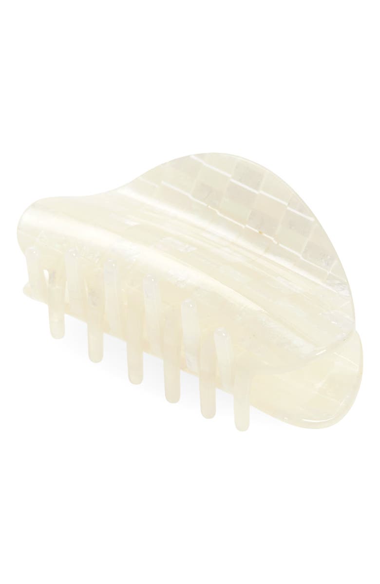 MACHETE Opalite Crescent Claw Clip, Main, color, Opalite Shell Checker