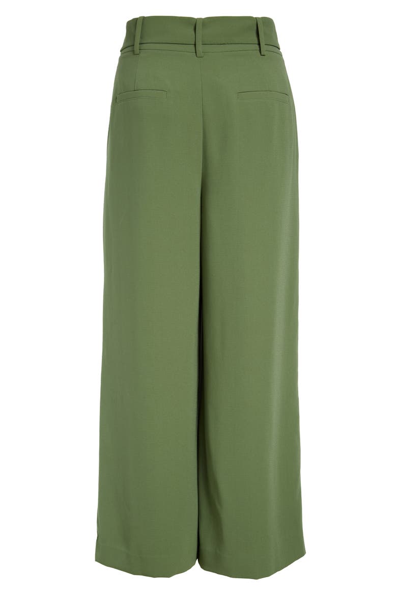 Tie Front Pants, Alternate, color, GREEN DILL