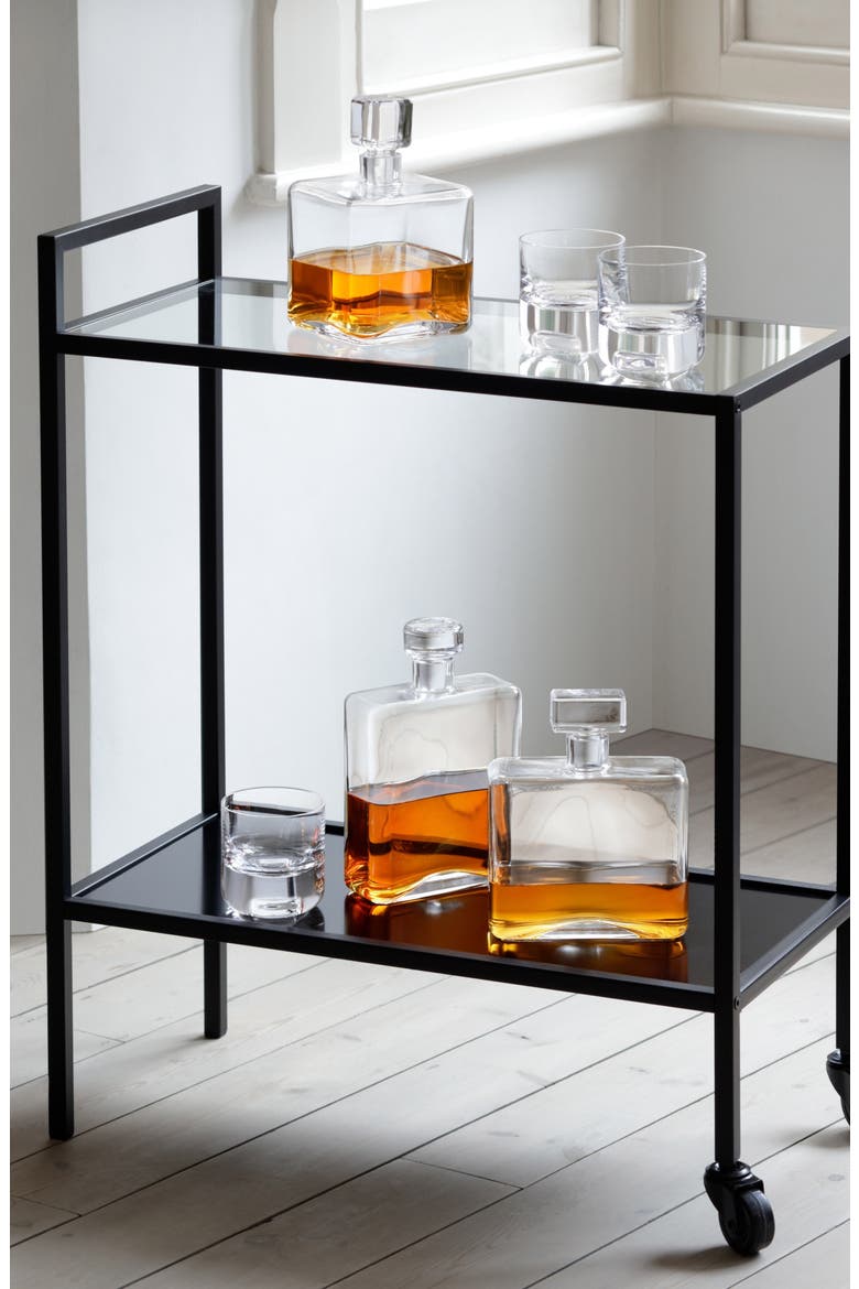 Cask Square Decanter, Alternate, color, CLEAR