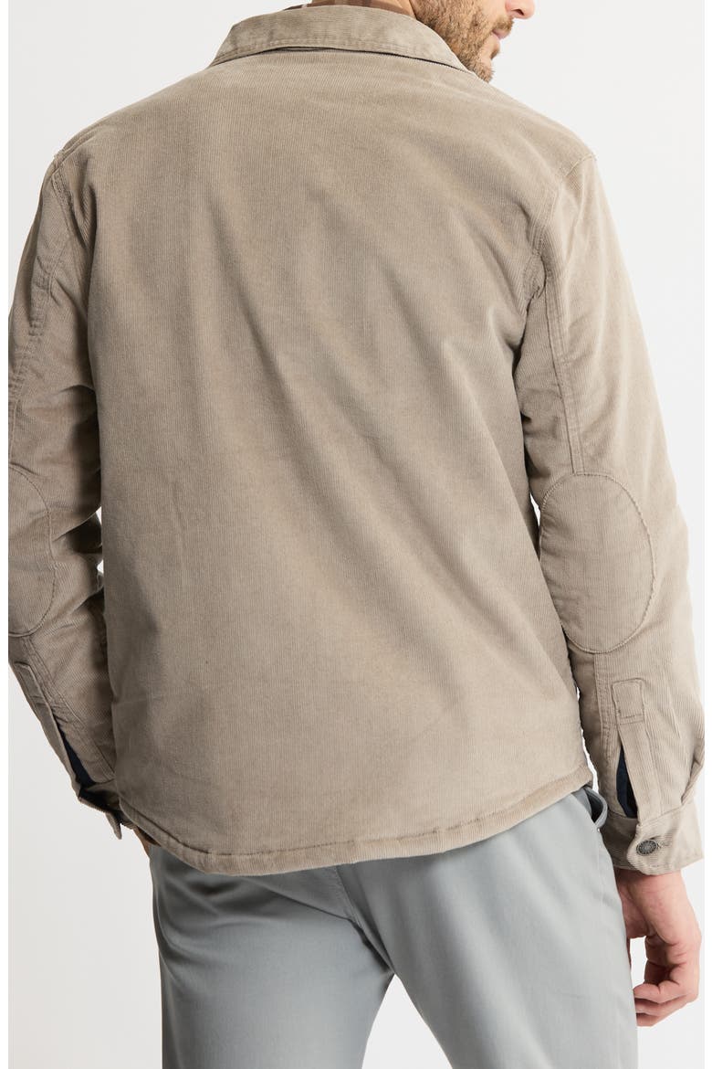 Stretch Cotton Corduroy Faux Shearling Lined Jacket, Alternate, color, OFF WHITE