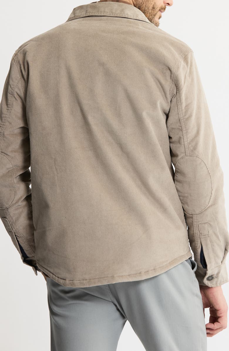 JACHS Stretch Cotton Corduroy Faux Shearling Lined Jacket, Alternate, color, Off White