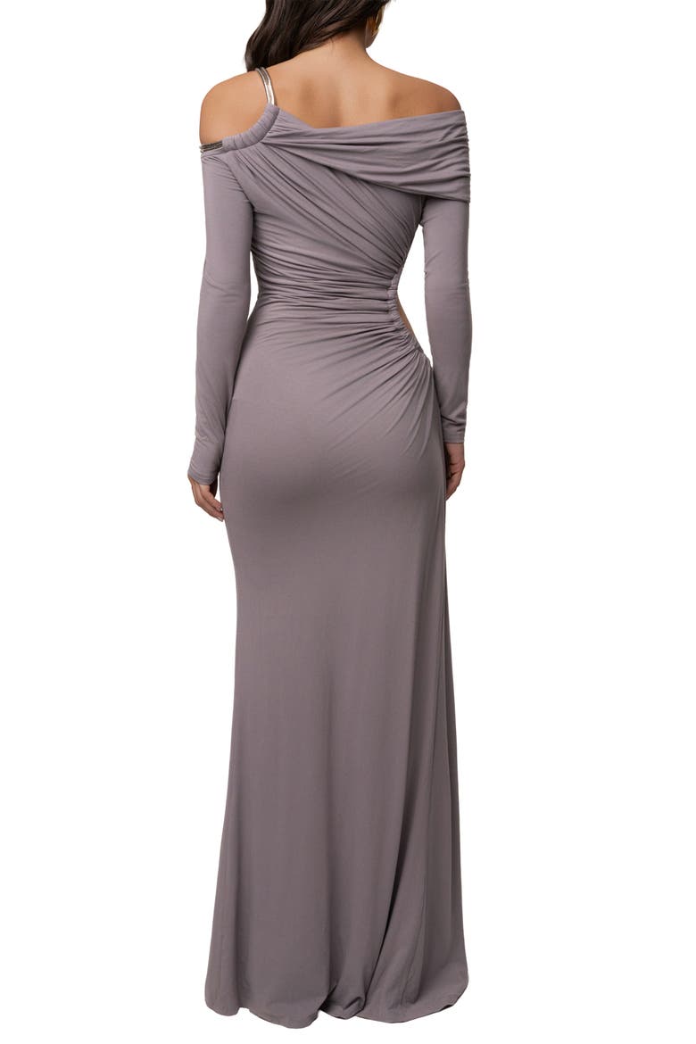 Gilded Grace Maxi Dress, Alternate, color, Grey
