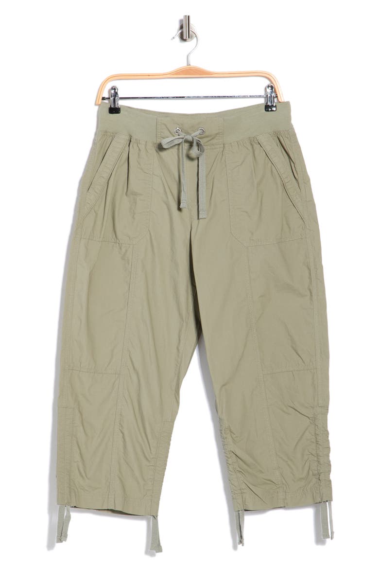 Peached Poplin Convertible Utility Pants, Alternate, color, BAY LEAF