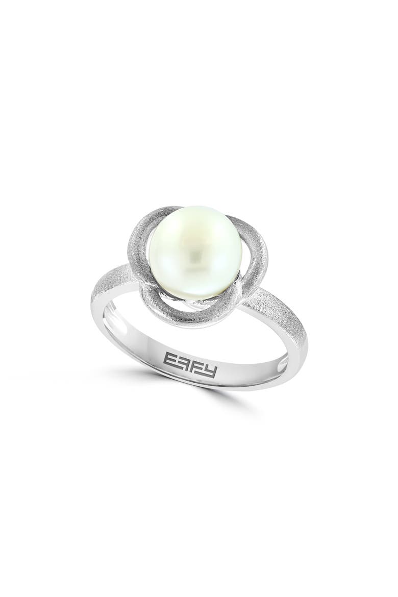 8-9mm Freshwater Pearl Sterling Silver Ring, Main, color, WHITE