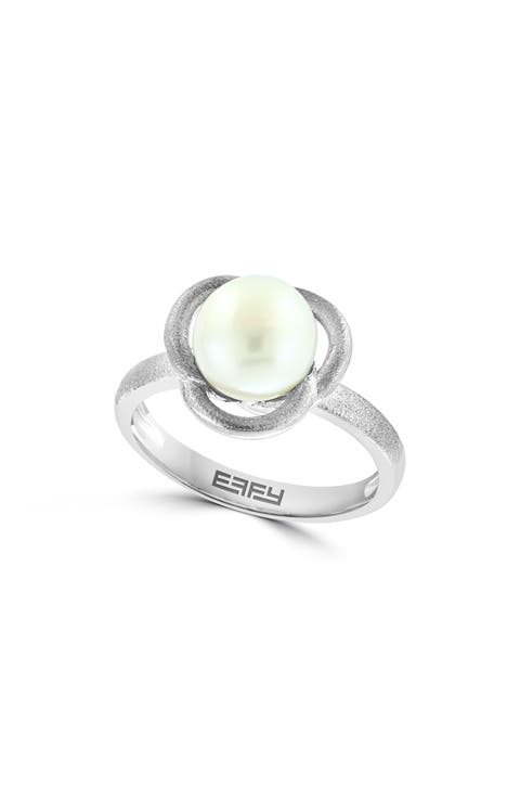 8-9mm Freshwater Pearl Sterling Silver Ring