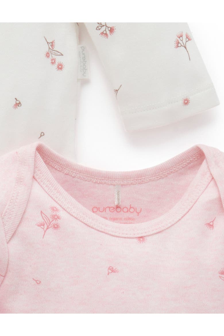 2 Pack Long Sleeve Bodysuit, Alternate, color, Pale Pink Blossom Pack