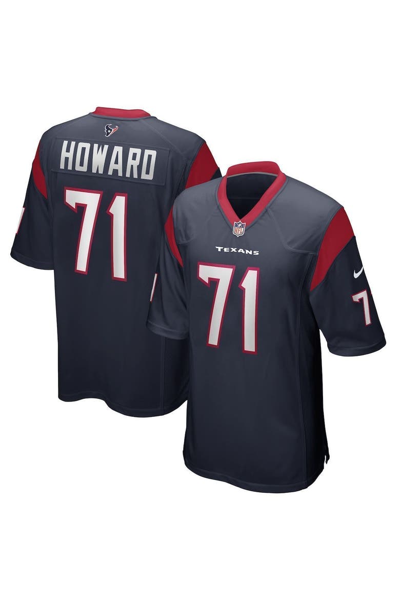 Men's Houston Texans Tytus Howard Nike Navy Game Player Jersey, Main, color, Navy