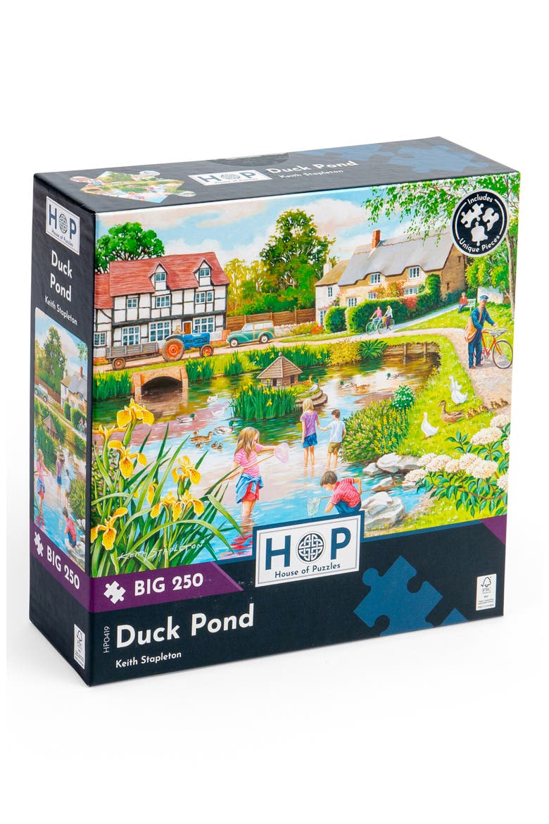 Duck Pond Big 250-Piece Jigsaw Puzzle, Main, color, NONE