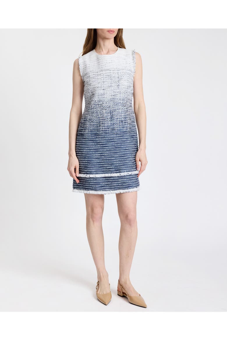 Aretha Sleeveless Shift Ombre Dress, Main, color, Blue Aura