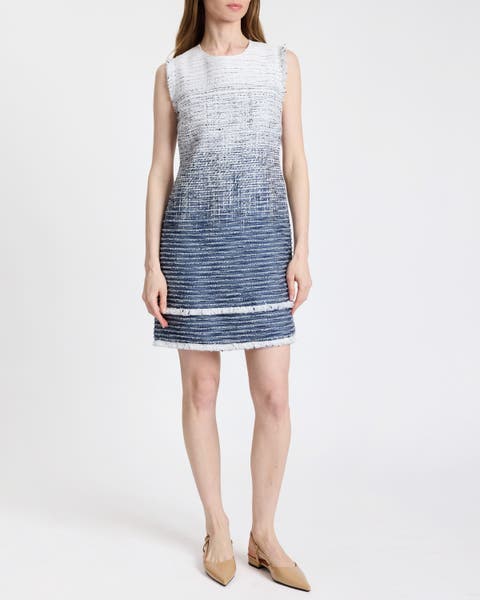 Aretha Sleeveless Shift Ombre Dress