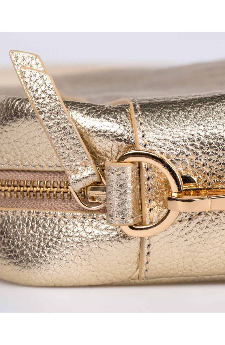Kettlewell Cross Body Bag, Alternate, color, Pale Gold Metallic