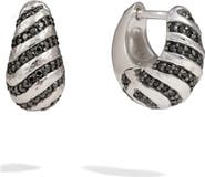 Awe Inspired Tiger Print Huggie Earrings