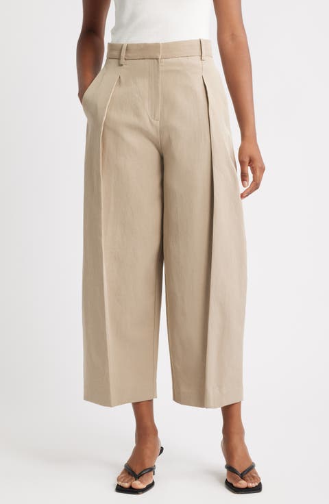 Olivia Pleated Straight Leg Pants
