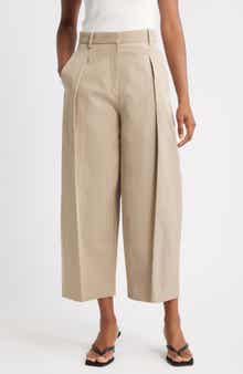 MANGO Olivia Pleated Straight Leg Pants