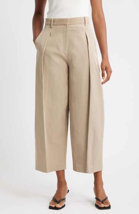 MANGO Olivia Pleated Straight Leg Pants