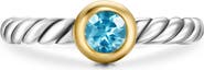 David Yurman Petite Cable Ring in Sterling Silver with 14K Yellow Gold