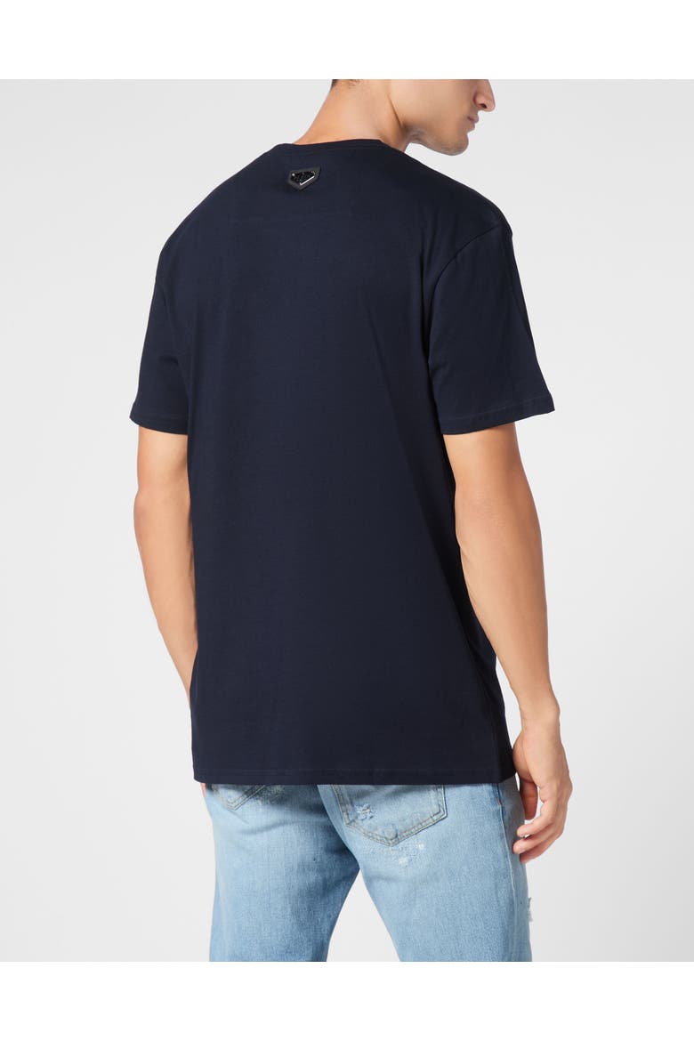 T-Shirt Round Neck Ss Stones Skull Men, Alternate, color, darkblue
