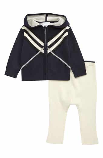 Burberry Hooded Full Zip Jacket & Rib Pants Set