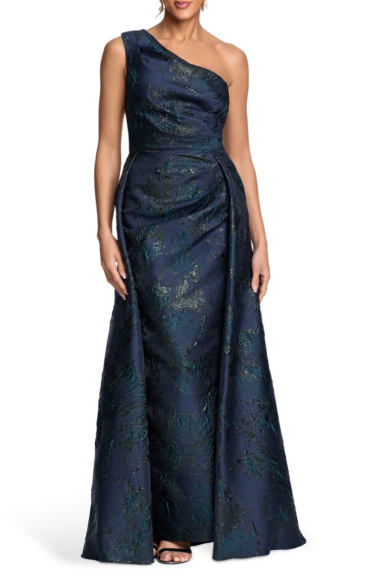 One-Shoulder Jacquard Gown video
