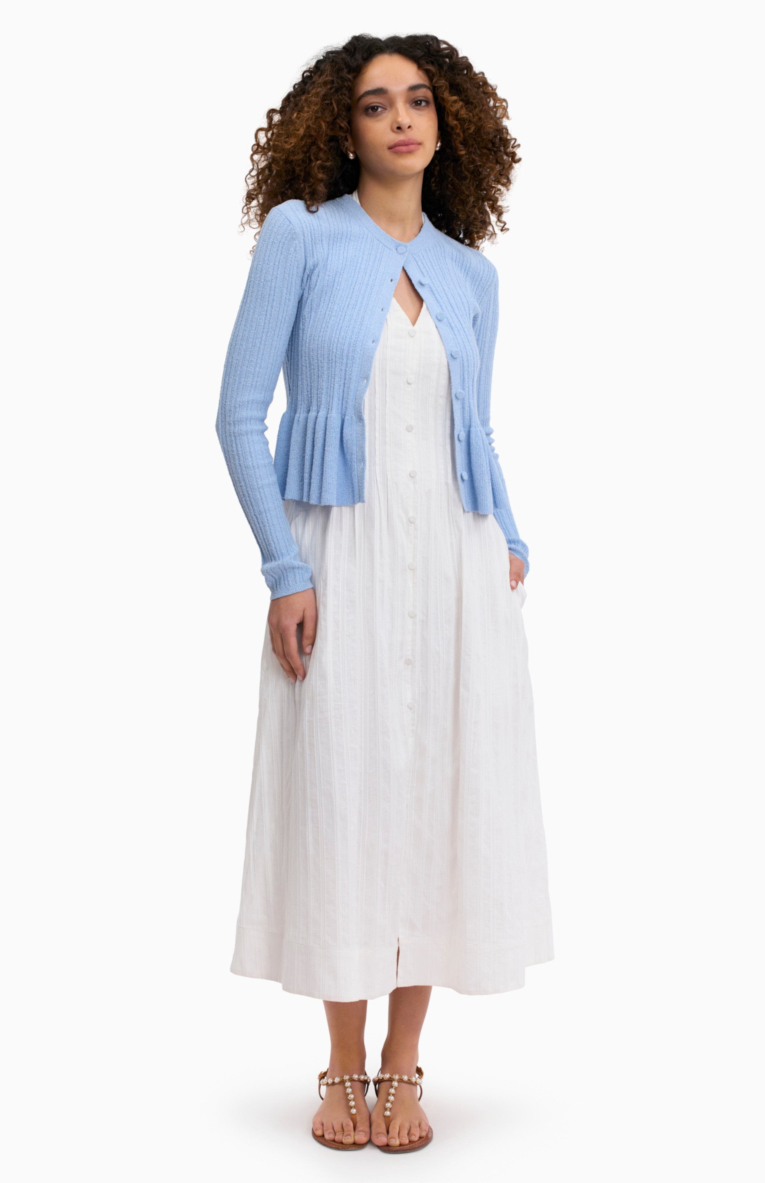 Boucle Knit Cardigan - image 3