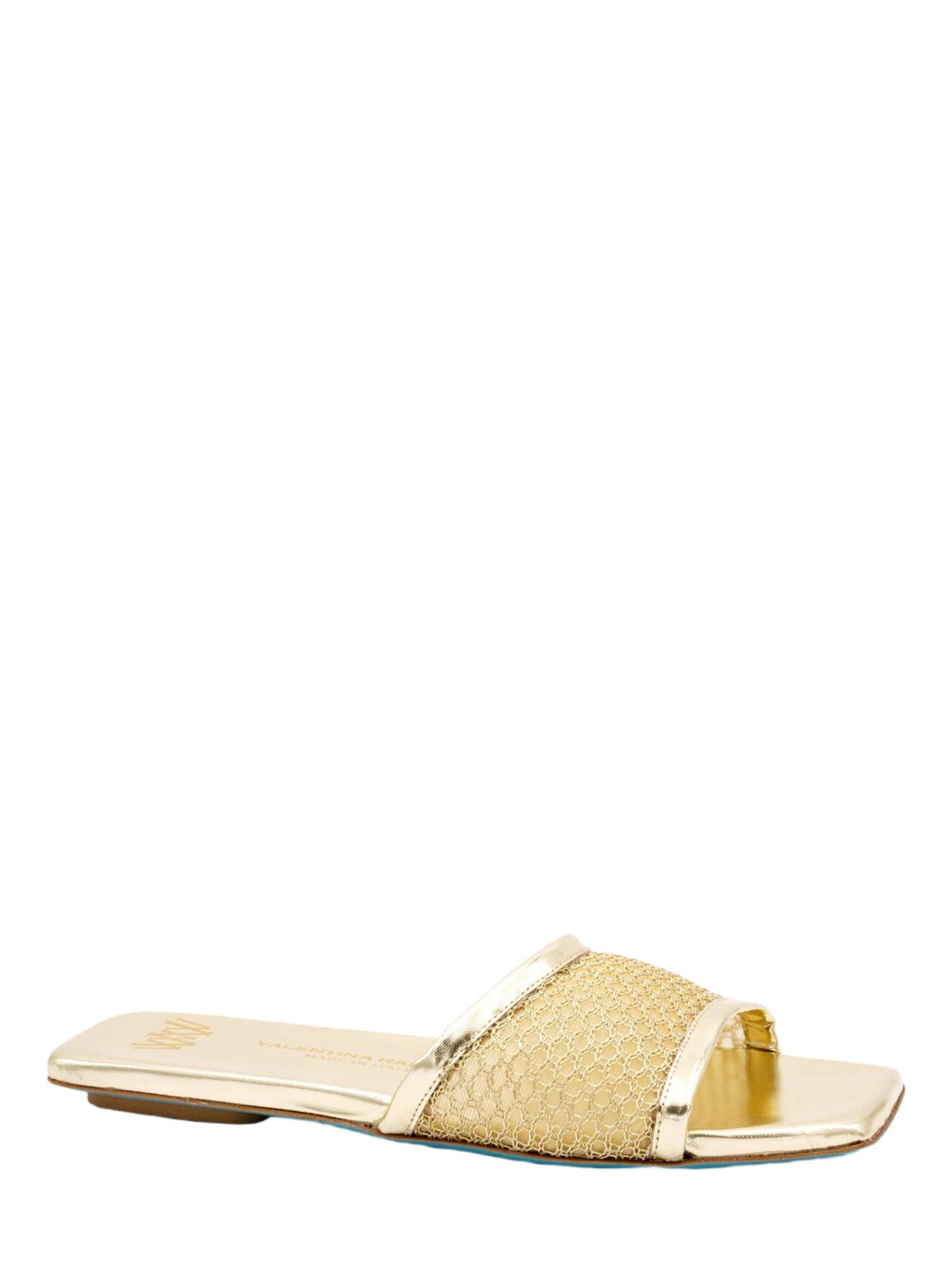 Valentina Rangoni Calliope Slide Sandals, Main, color, Gold