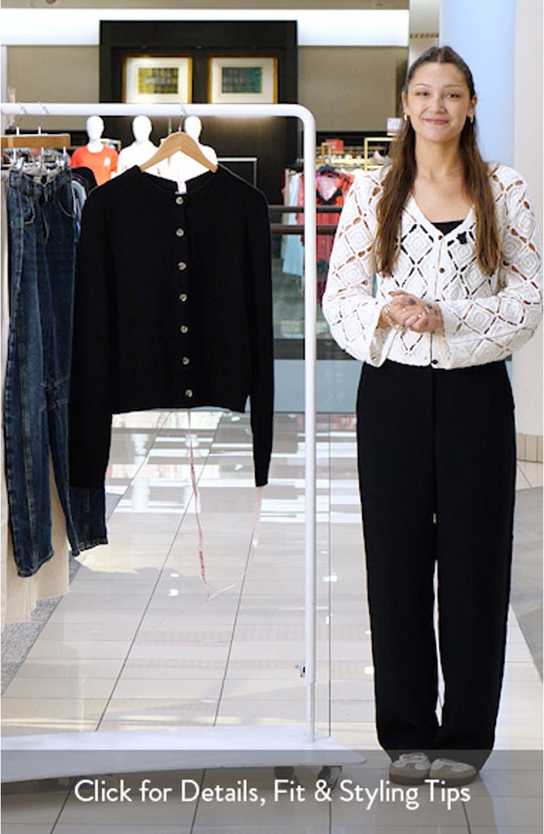 Signature Merino Wool & Cashmere Cardigan, sales video thumbnail