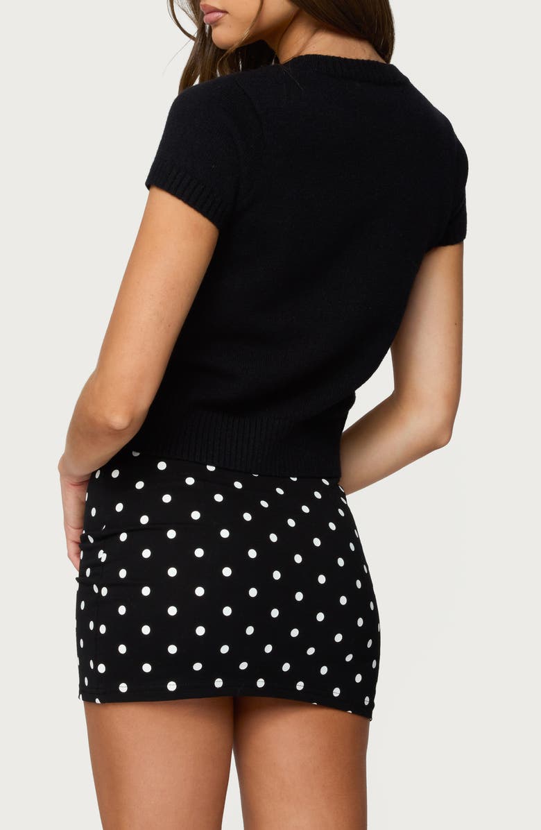 EDIKTED Coreen Short Sleeve Cardigan, Alternate, color, 