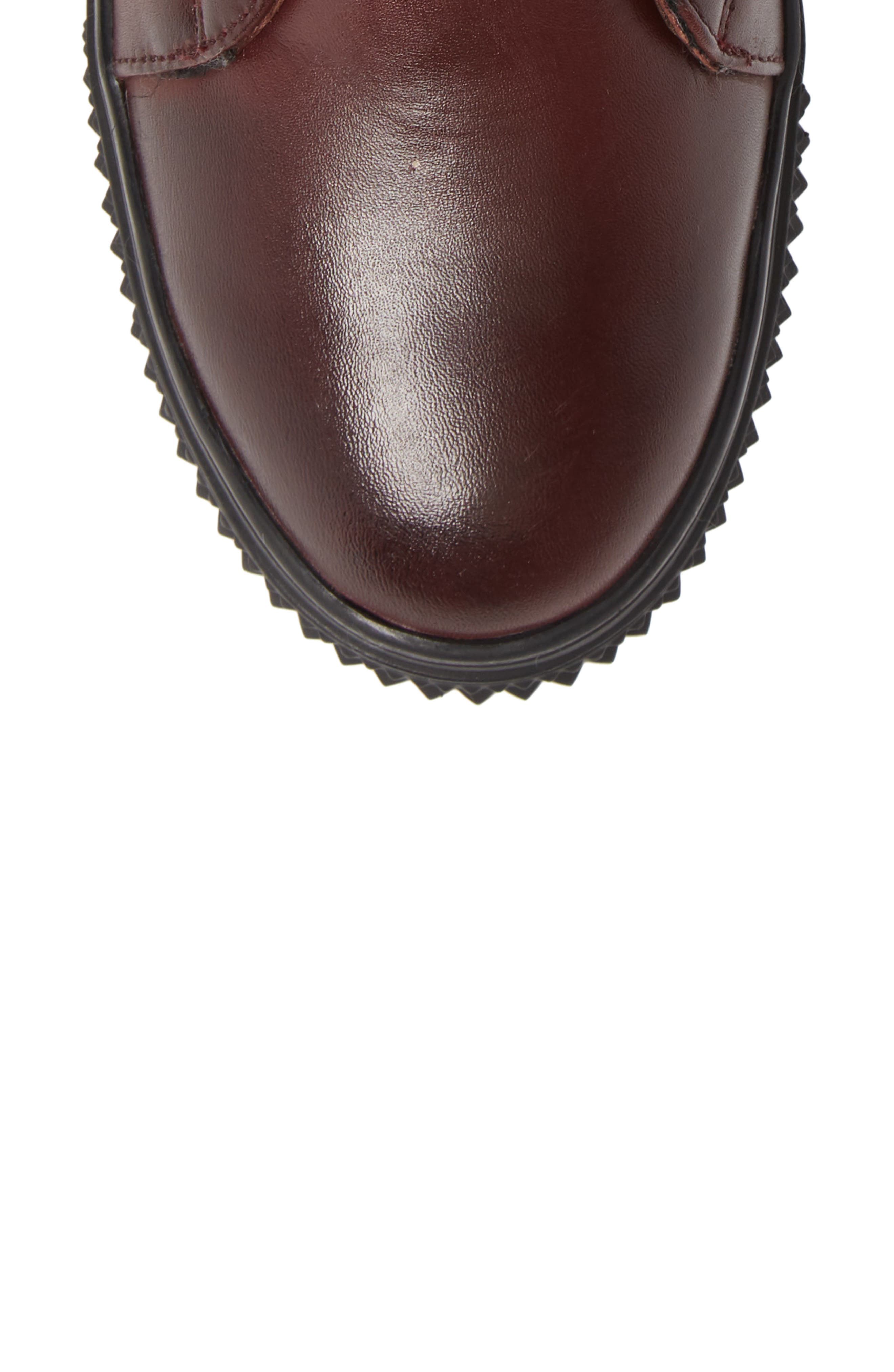 Ithaca Waterproof Sneaker Bootie, Alternate, color, BURGUNDY LEATHER