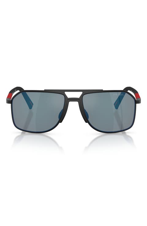 56mm Pilot Sunglasses