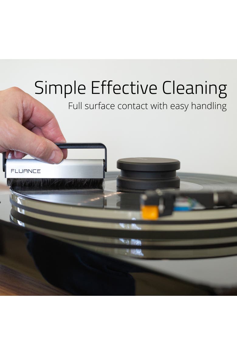 Anti-Static Carbon Fiber Record Cleaning Brush, Alternate, color, Silver