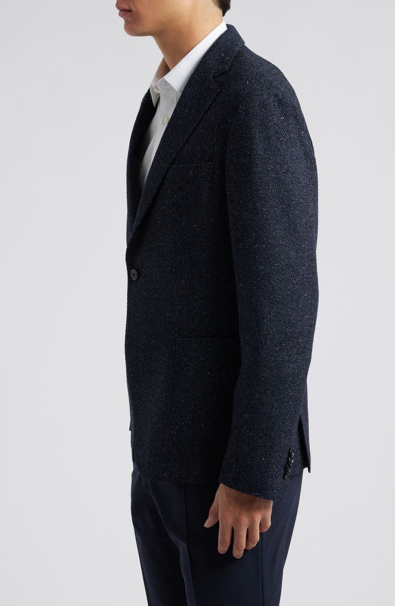 Hanry Virgin Wool Blend Herringbone Sport Coat