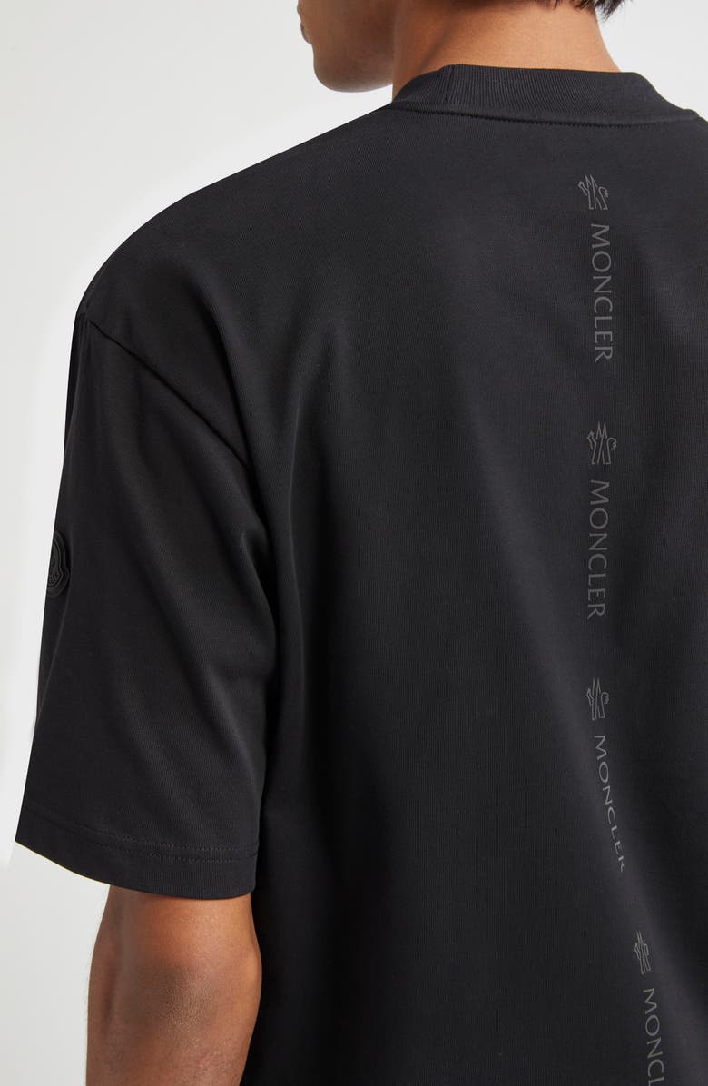 Moncler Logo Patch Cotton T-Shirt, Alternate, color, 