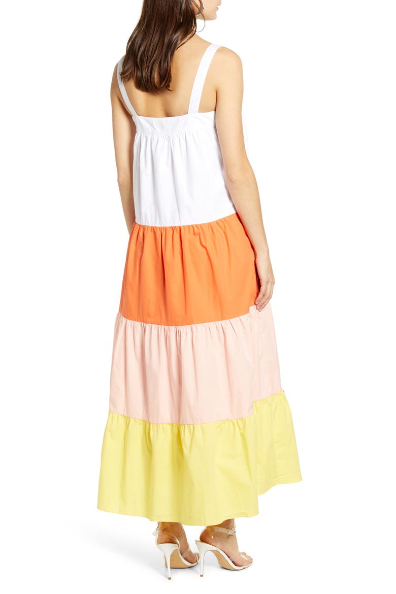 Colorblock Maxi Dress, Alternate, color, MULTI