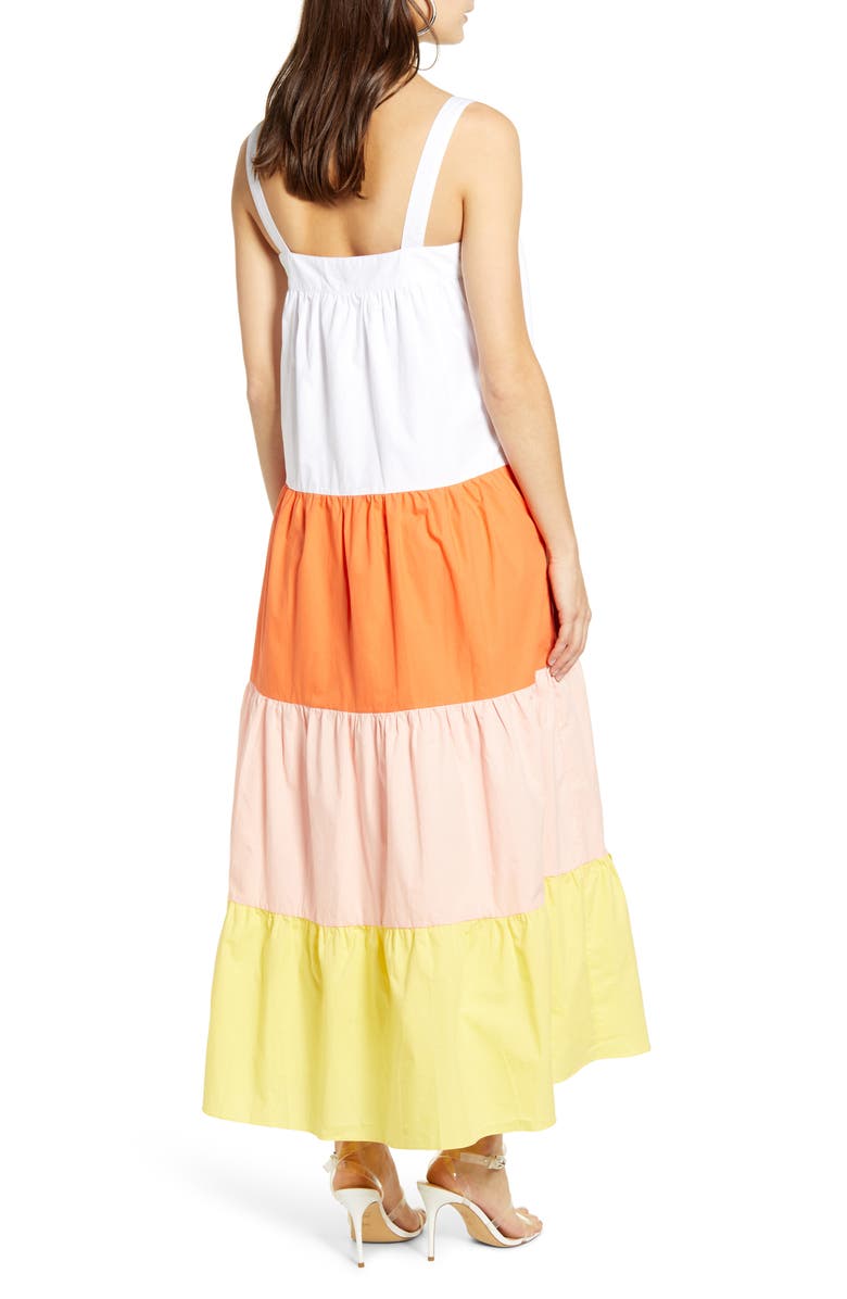 English Factory Colorblock Maxi Dress, Alternate, color, 