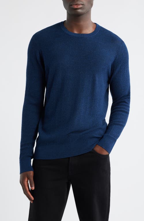 Robert Barakett Watertown Merino Wool Sweater In Blue