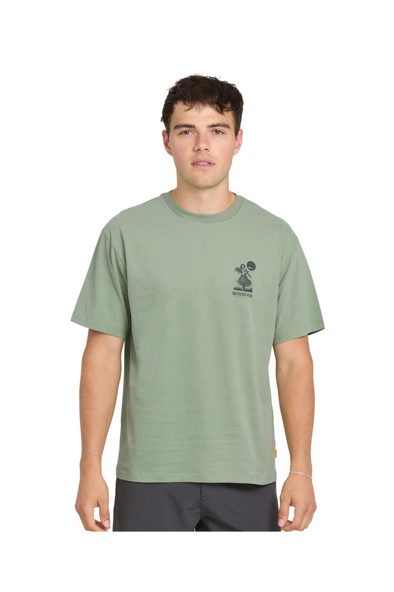 Lei'D Back Short Sleeve Shirt, Main, color, LILY PAD