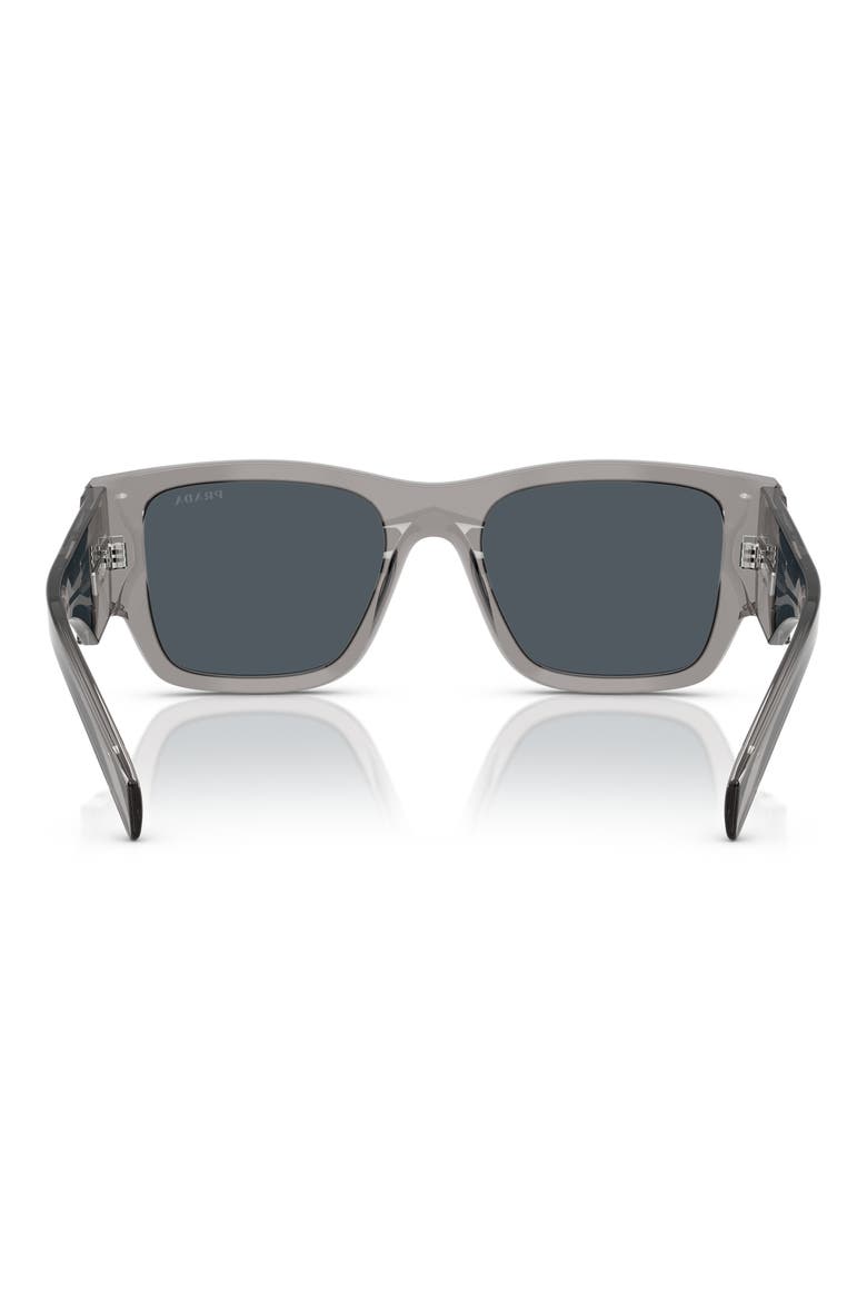 54mm Square Sunglasses, Alternate, color, TRANSPARENT GREY