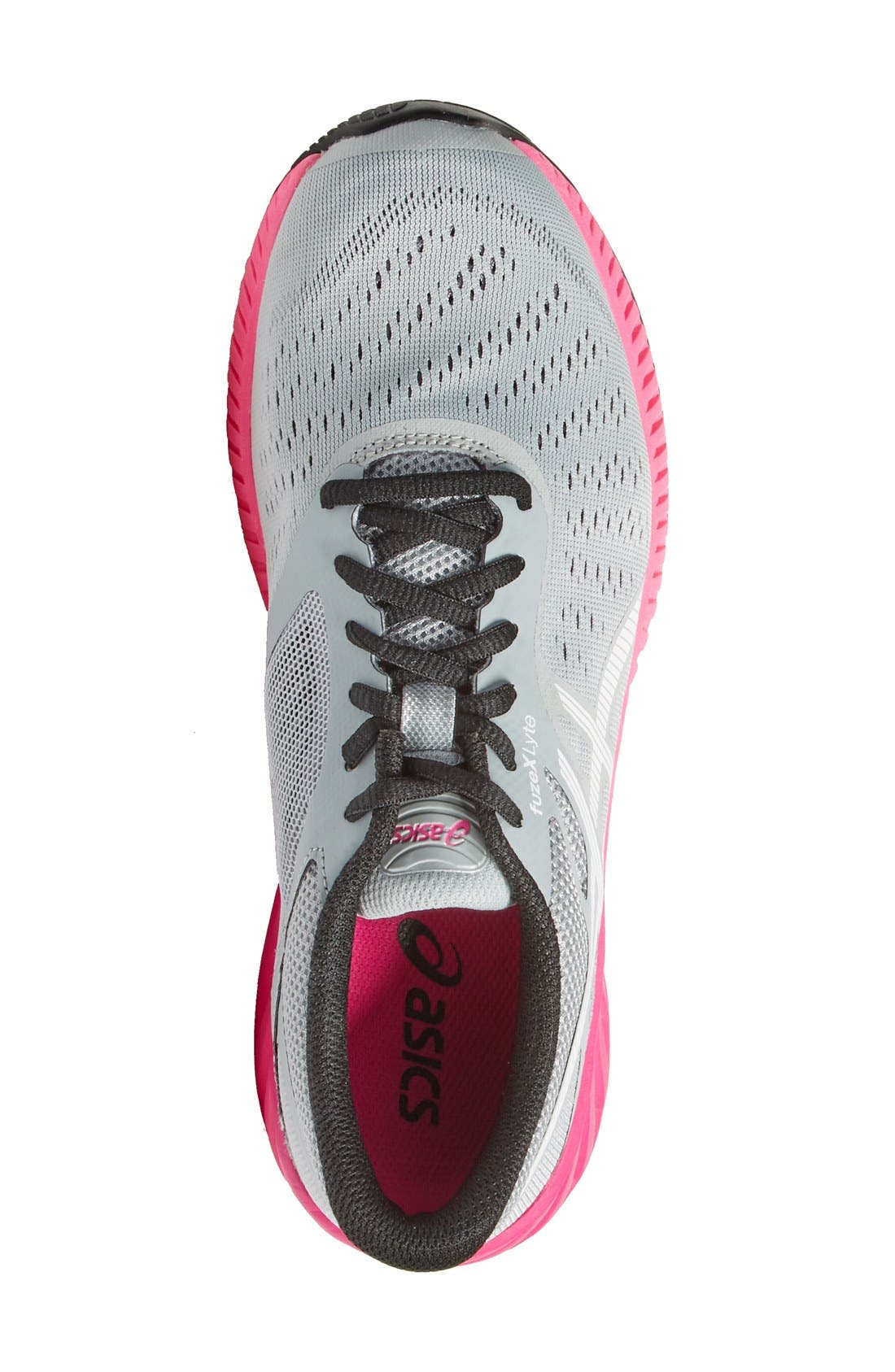 'FuzeX Lyte' Running Shoe, Alternate, color, GREY/ WHITE/ PINK