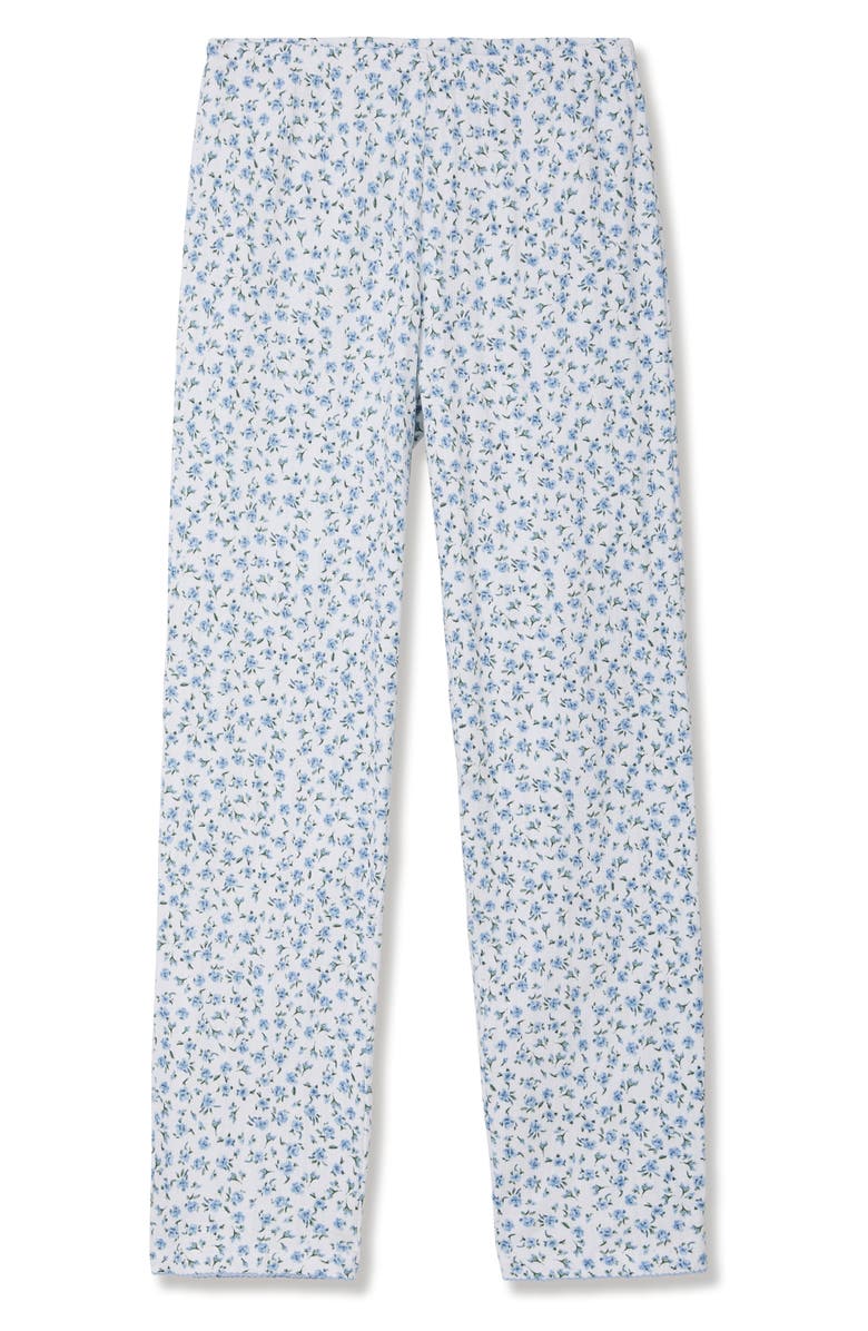 Petite Plume Pima Cotton Pointelle Pajama Pants, Main, color, 